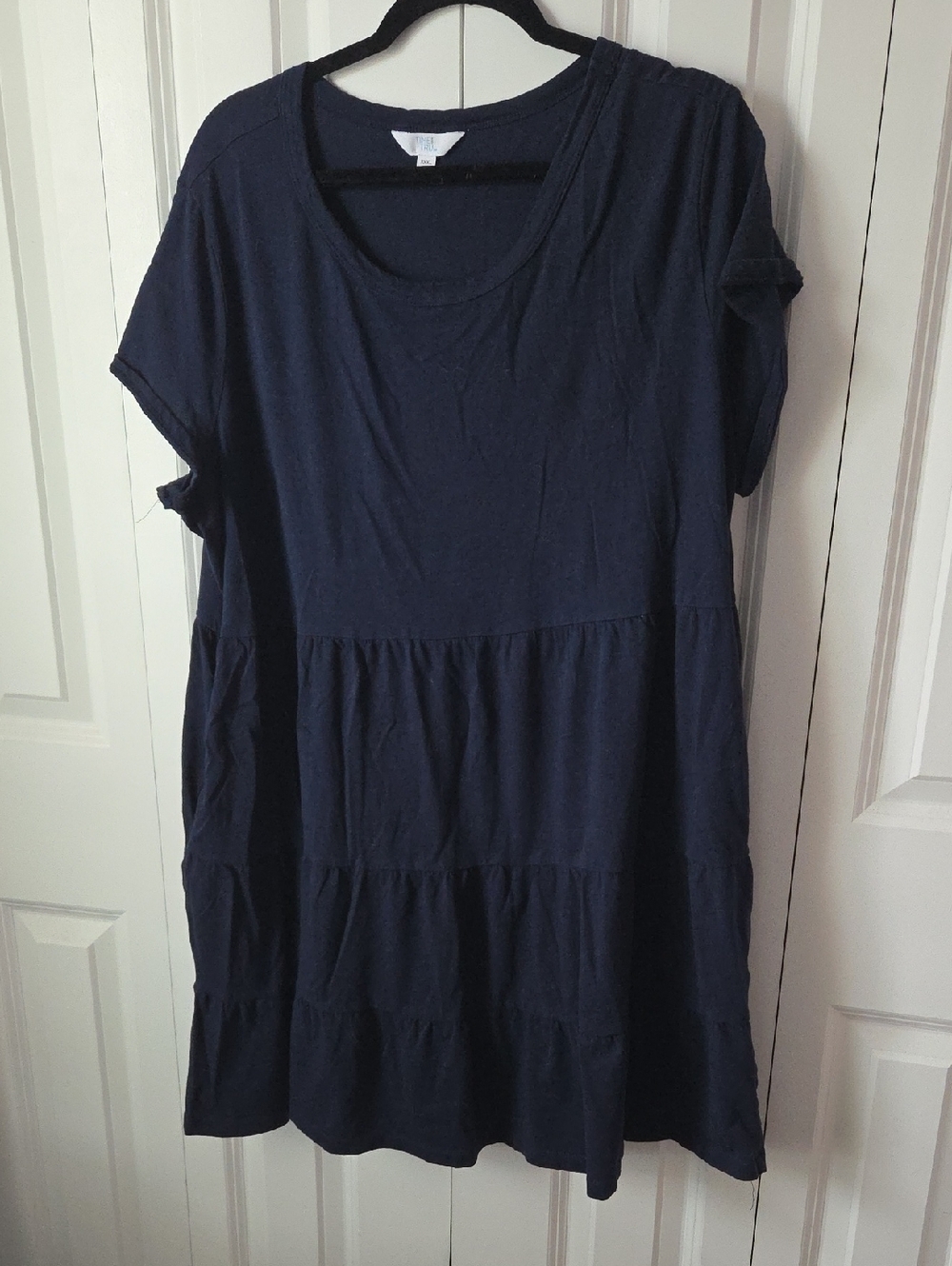 Time and Tru Navy Casual Tunic Top